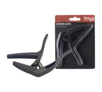 Stagg Capo SCPX-CU Curved Trigger for Acoustic & Electric Guitar Black