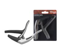 Stagg Curved Trigger Capo For Acoustic & Electric Guitar Chrome