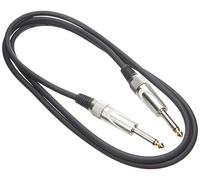 Stagg Deluxe Instrument Cable, 1/4" 6.35mm Jack To Jack, Heavy-Duty Connectors, 1,5 Metres / 5 Feet, Black
