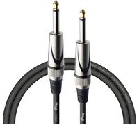 Stagg Deluxe Instrument Cable, 1/4" 6.35mm Jack To Jack, Heavy-Duty Connectors,