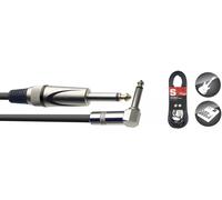 Stagg SGC6PL DL Pro-Series 6m Angled Jack Instrument Cable - Black