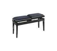 Stagg Double Black Bench Black Velvet