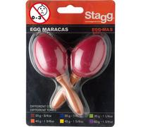 Stagg EGG-MA S/RD Plastic Egg Maracas - Red