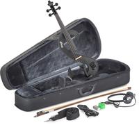 Stagg Electric Violin and Headphones+Softcase/Metallic Black