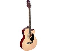 Stagg Electro Acoustic Guitar Audi Cut Away Linden Natural