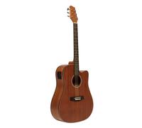 Stagg Electro Acoustic Guitar Cutway Dreadnought Sapele Natural