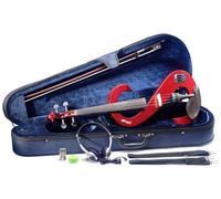 Stagg EVA 4/4-MRD Silent Viola Set with Case - Metallic Red