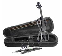 Stagg Shaped Electric Violin Outfit Black