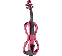 Stagg Shaped Electric Violin Bundle Metallic Red