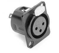 Stagg Female Panelmount XLR Socket Black