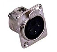 Stagg Female Panelmount XLR Socket Nickel
