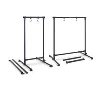 Stagg 16516 Professional Metal Gong Stand with 2 Interchangeable Crossbar Tubes for Length Adjustment
