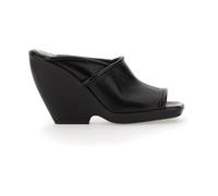 Stagg Heel Sandal - female - Khaite - Heeled Mules - Black - 5 UK - Shoes 5 UK