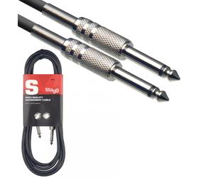Stagg High Quality Guitar Instrument Cable Lead 6m 20 Feet Phono SGC6