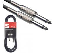 Stagg High Quality Guitar Instrument Cable Lead Feet Phono SGC 1.5m 3m 6m 10m