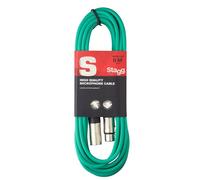 Stagg SMC6 CGR 6 m XLR to XLR Microphone Cable - Green