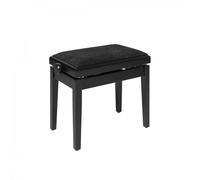 Stagg Hydraulic Piano Bench Black Velvet Matte Black