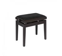 Stagg Hydraulic Piano Bench Black Velvet Matte Rosewood