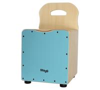 Stagg Kids Cajon with EasyGo Backrest - Blue Front Boar