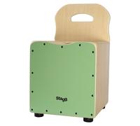 Stagg Kids Cajon With Back Rest Green
