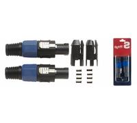 Stagg Male Speaker Plugs x 2 with 4 Pins