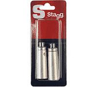 Stagg Male XLR / Female RCA Adaptor x 2