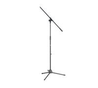 Stagg Microphone Boom Stand MIS-1022BK – Adjustable Mic Arm, Foldable Metal Base, Black