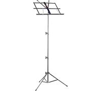 Stagg MUS-A25 BK Collapsible 3 Section Music Stand - Black