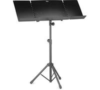 Stagg MUS-A6 Adjustable Height Orchestral Music Stand with Exp&able Sides - Black