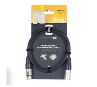 Stagg N-Series 3m Professional Microphone Cable Black