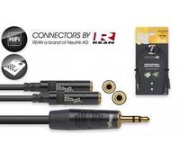 Stagg 21409 10 cm Headphone Splitter Adapter Y Cable - Black
