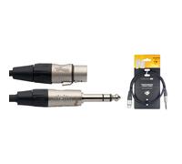 Stagg NAC1PSXFR 1m Balanced 1/4 inch Male Jack to Female XLR Cable