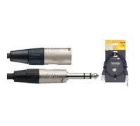 Stagg NAC1PSXMR 1m-3ft QTR inch Male Jack to Male XLR Cable (NEW)