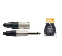 Stagg NAC3PSXMR 3m/10ft Balanced Male Jack to Male XLR Cable (NEW)