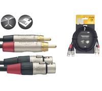 Stagg NTC3CMXFR Twin Cable - XLR Female / RCA Male
