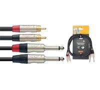 Stagg NTC3PCMR 3m/10ft Twin RCA to Jack Cable (NEW)