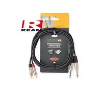 Stagg NTC3PCMR 3m N Series 2x Phone to 2x Phone Microphone Twin Cable