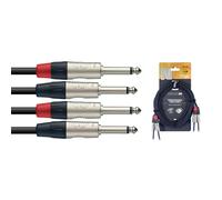 Stagg NTC3PR 3m/10ft Twin Unbalanced Jack to Unbalanced Jack Cable (NEW)
