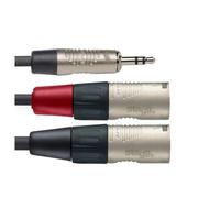 Stagg NYC Stereo Mini Jack to Dual Male XLR Cable 3m/10ft NYC3/MPS2XMR