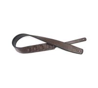 Stagg Padded Leather Guitar Strap Dark Brown