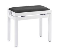 Stagg PB39 WHM VBK Piano Bench In White Matte With Velvet Seat Surface Black