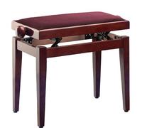 Stagg PB40 MHP VWR Piano Bench with Wine Red Velvet Top