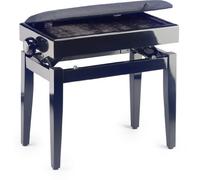 Piano Bench with Sheet Music Compartment Black