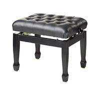 Concert Piano Bench, Leather, Black