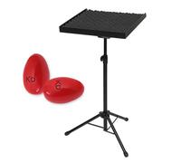 Stagg PCT-600 Percussion Table Shelf + Keepdrum Shaker Eggs
