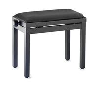 Stagg Piano Bench Black Matte With Black Seat Surface