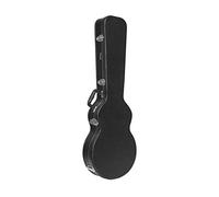 Stagg Protective Wood Hard Shell Case, Moulded LP Shape Guitar, Black Vinyl