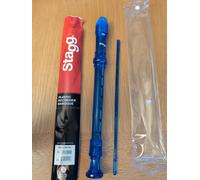 Stagg REC-BAR/TBL Soprano Recorder with Baroque Fingering Blue