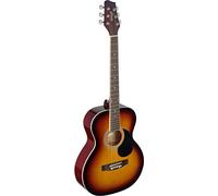 Stagg SA20A SNB Auditorium Acoustic Guitar with Linden Top, Sunburst, Full Size