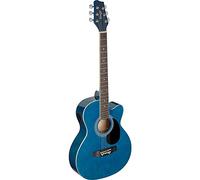 Stagg SA20ACE BLUE Auditorium Cutaway Electro-Acoustic Guitar - Blue